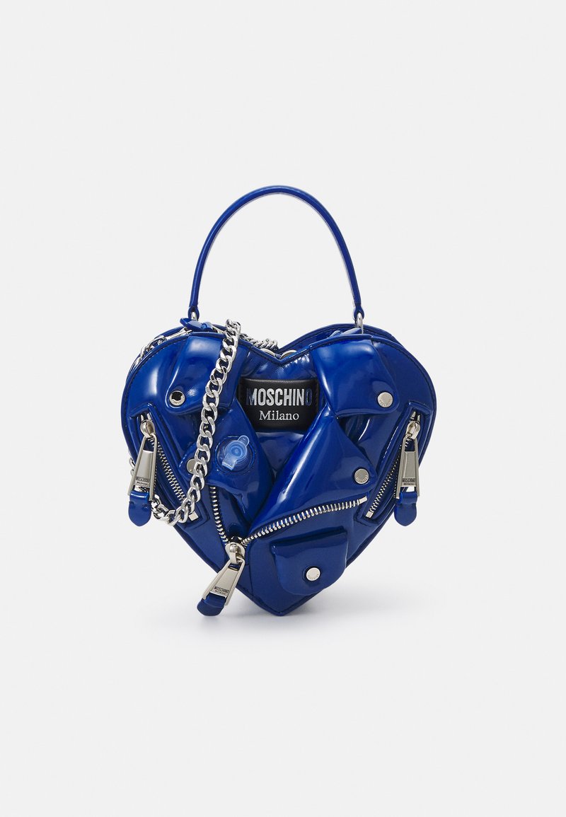 MOSCHINO BIKER BAG Across body bag fantasy print blue/blue