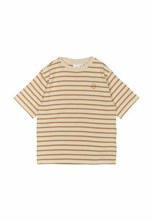 T-shirt med print - indian tan striped