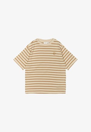 Majica kratkih rukava s printom - indian tan striped