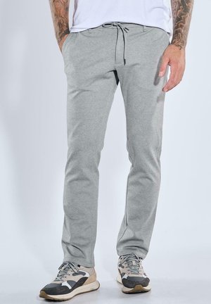 MIT TUNNELZUG - Trousers - silbergrau
