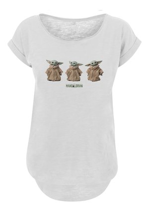 STAR WARS THE MANDALORIAN BABY YODA PREMIUM KRIEG DER STERNE F - T-shirts med print - white