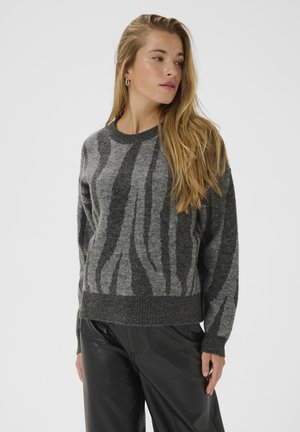 Pullover - grey m/dark grey m animal