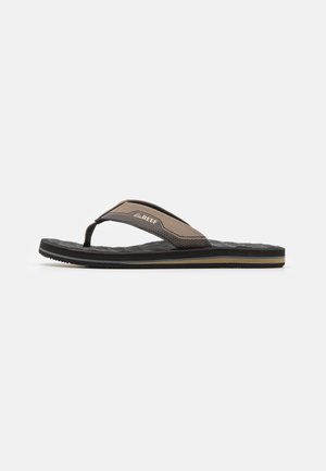 THE RIPPER - Sandalias de dedo - black/tan