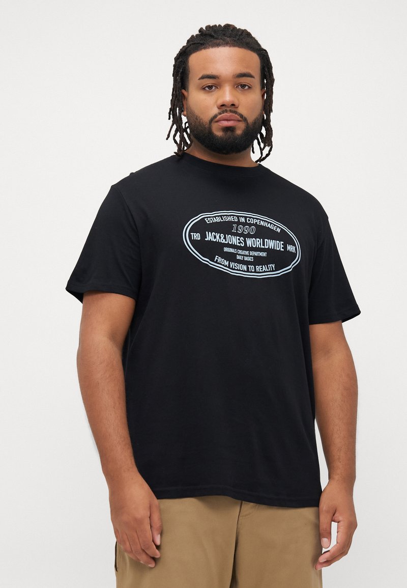 Jack & Jones oversize t-shirt in burgundy