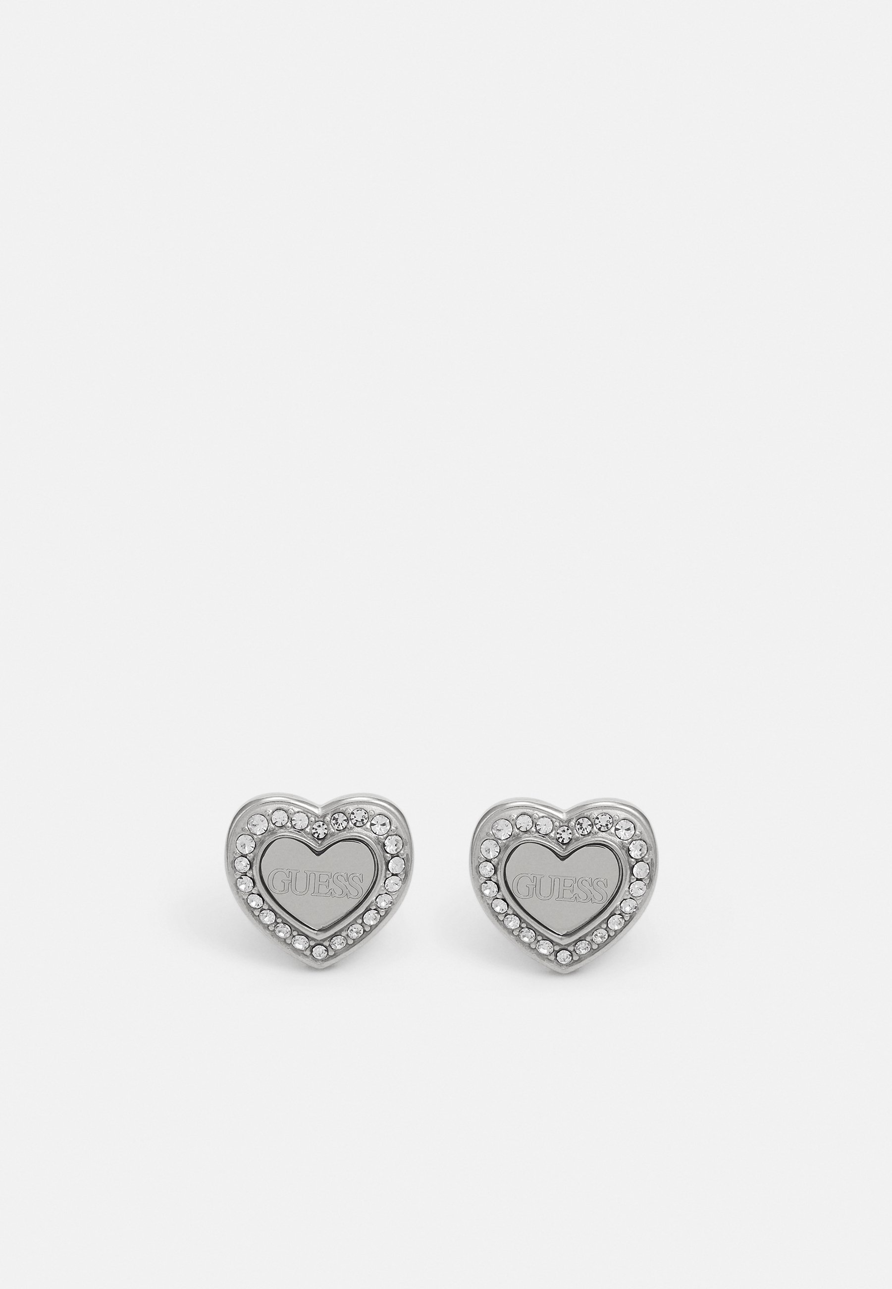 Orecchini Guess Grandi Cuore Zirconia Argento – Gioielli Donna Alta Qualità