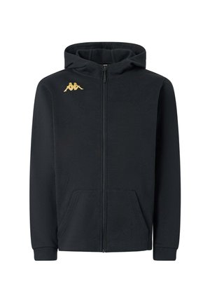 Felpa con zip - black