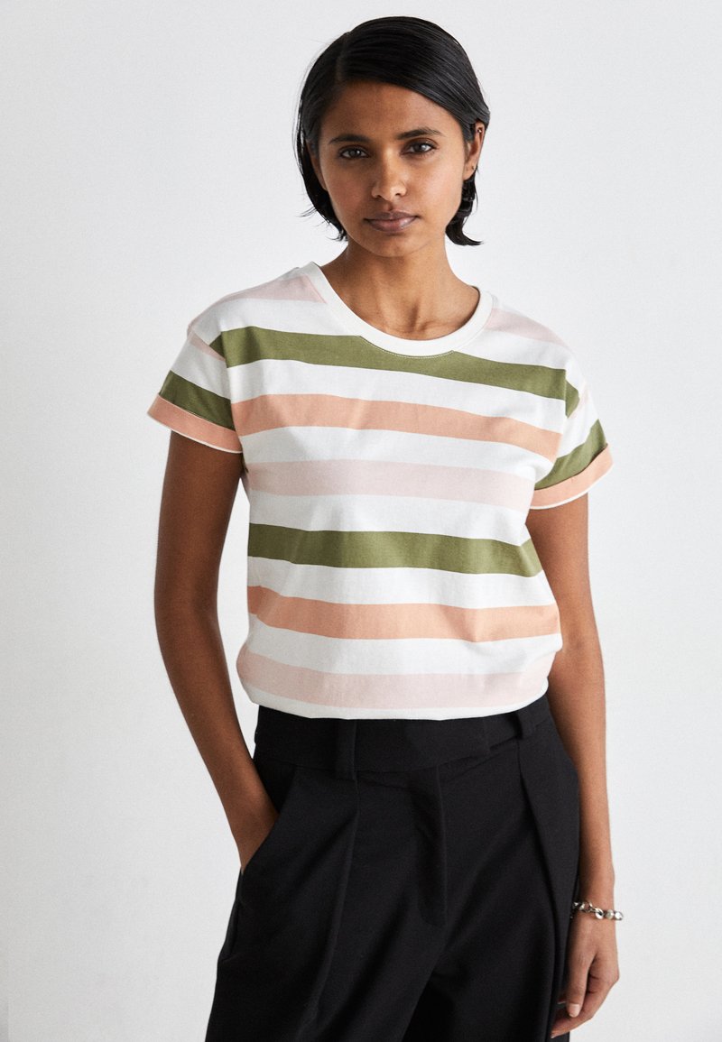 Barbour LYNDALE - Trükipildiga T-särk - soft apricot