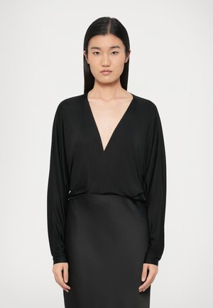 Pikkade varrukatega topp - black