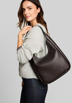 TOM TAILOR, TOM TAILOR BAGS TTANALISA SCHULTERTASCHE MIT LOGO-PRÄGUNG - Sac à main - dark brown