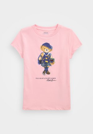 Polo Ralph Lauren POLO BEAR COTTON JERSEY T-SHIRT - Potiskana majica - hint of pink