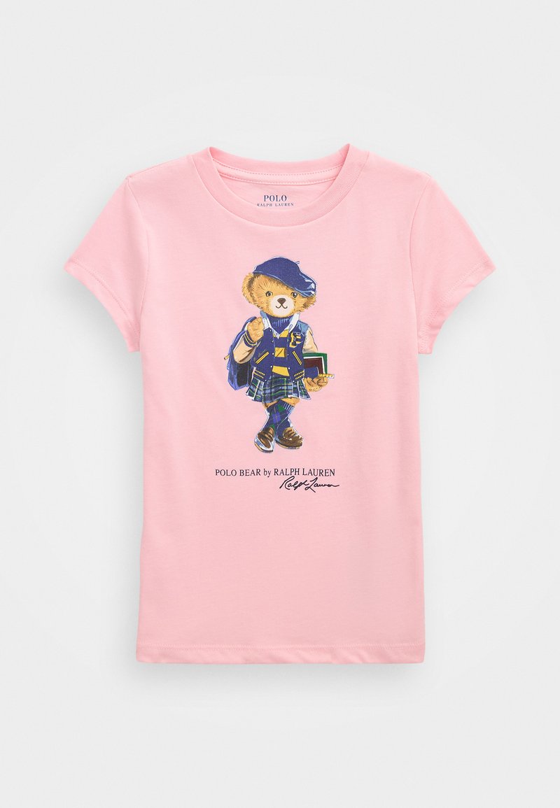 Polo Ralph Lauren POLO BEAR COTTON JERSEY T-SHIRT - Marškinėliai su spaudiniu - hint of pink
