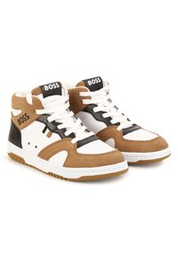 BOSS Kidswear LACE-UP HIGH-TOP TRAINERS - Skateschoenen - blanc