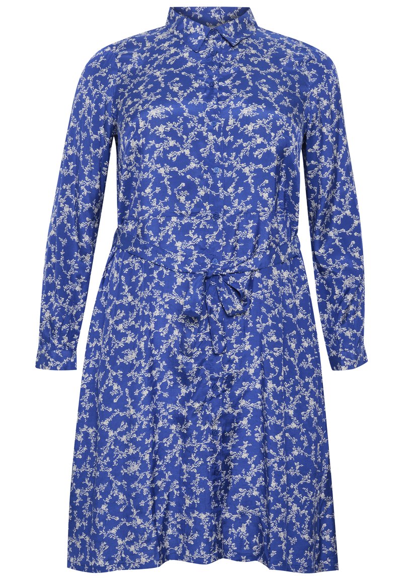 Kaffe Curve Blousejurk blauw Kaffe Curve Blousejurk blauw