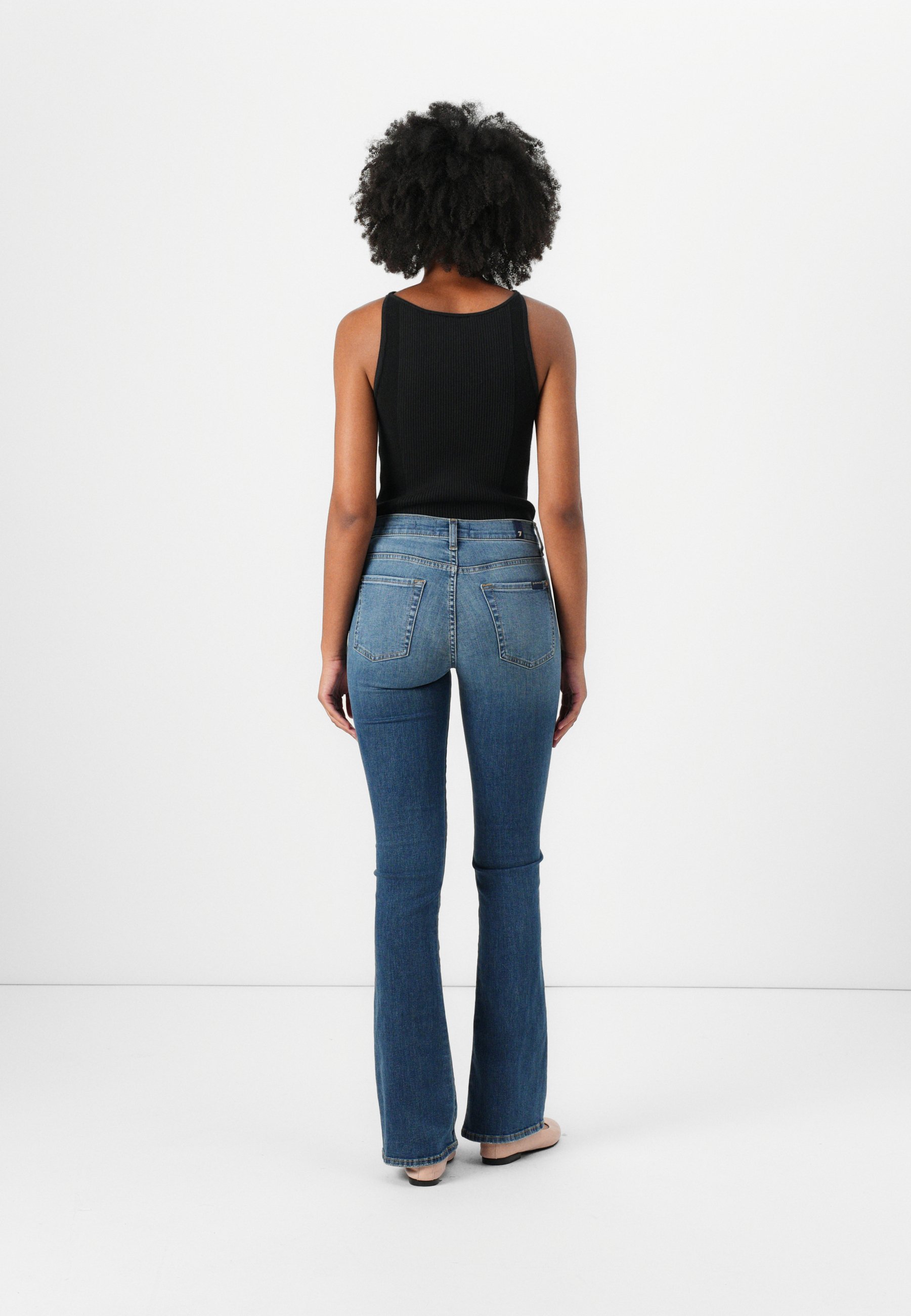 7 for all mankind - Jeansy Bootcut/niebieski denim - Zalando.pl