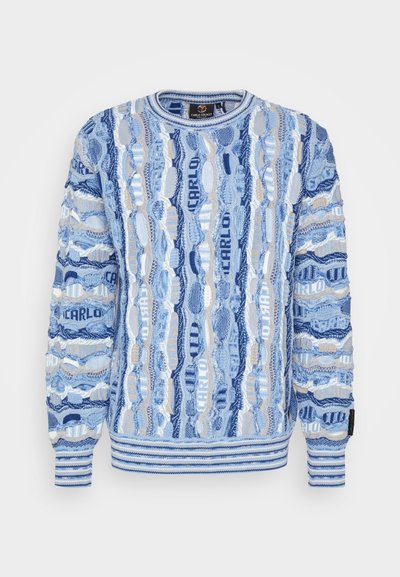 RUNDHALS UNISEX - Pullover - navy blue/offwhite/beige