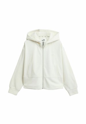 Self., FULL ZIP MICROFLEECE HOODIE - Fleece jacket - ecru