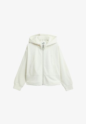 Self., FULL ZIP MICROFLEECE HOODIE - Fleece jacket - ecru