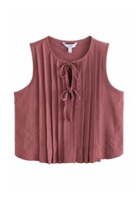 Next REGULAR FIT - PIN TUCK SLEEVELESS FRONT - Blůza - rose pink