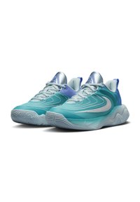 Nike Performance GIANNIS IMMORTALITY 4 - Basketballsko - dusty cactus/white-royal pulse-green frost