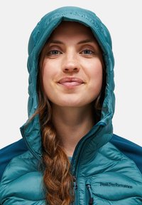 Peak Performance HELIUM HYBRID HOOD - Pūkinė striukė - petrol