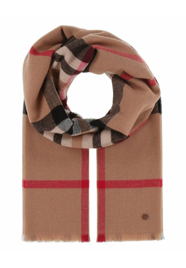 PLAID SIGNATURE STOLA - Schal - camel