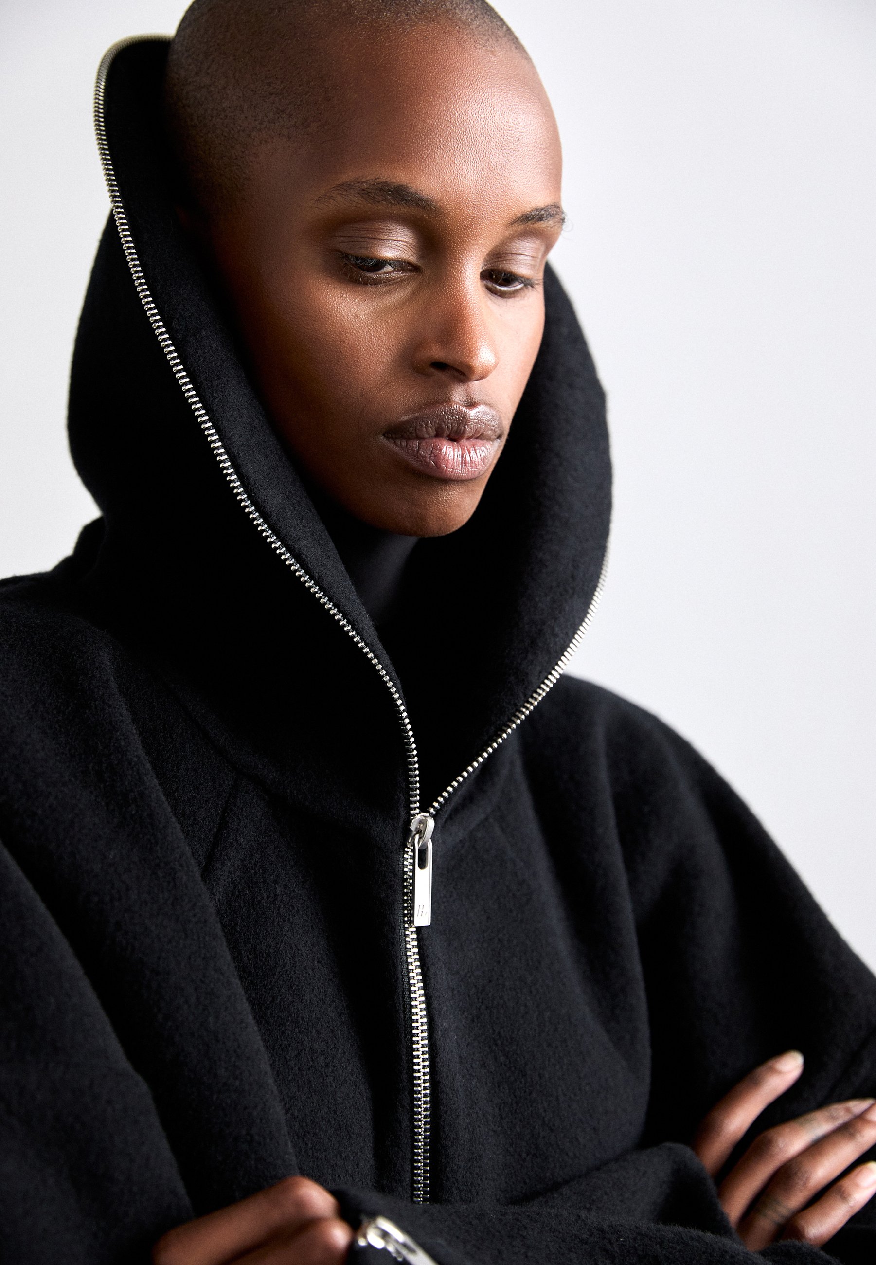 Helmut Lang COCOON ZIP UP - Classic coat - black - Zalando