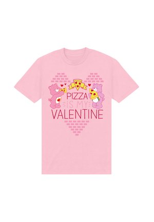 CARE BEARS PIZZA IS MY VALENTINE - T-shirt imprimé - light pink