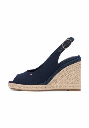 FLAG SLINGBACK - Plateausandalette - space blue