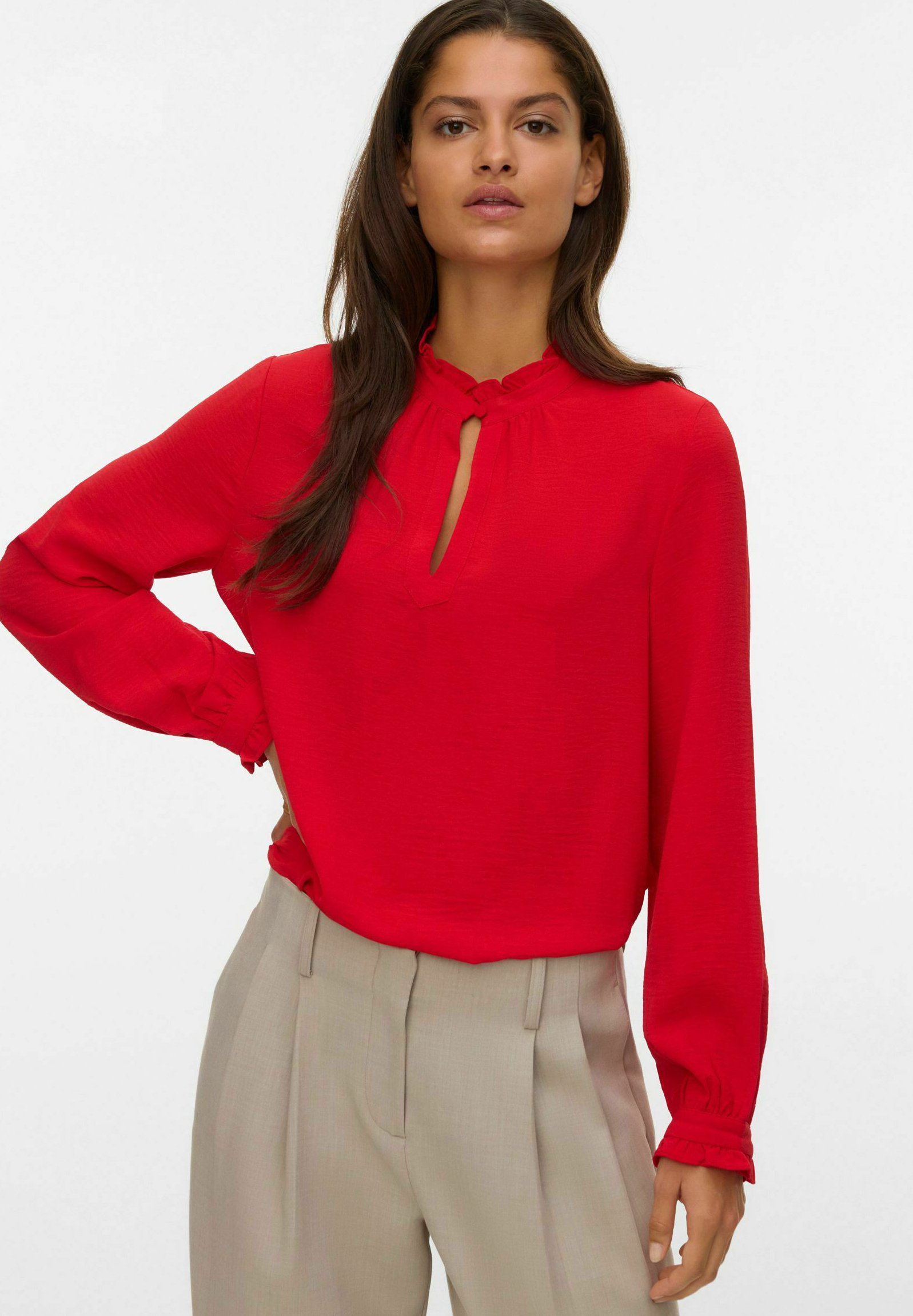 Jupe courte droite velours milleraies ceinture semi-élastiquée - Afibel - Marron - Femme - 44.99