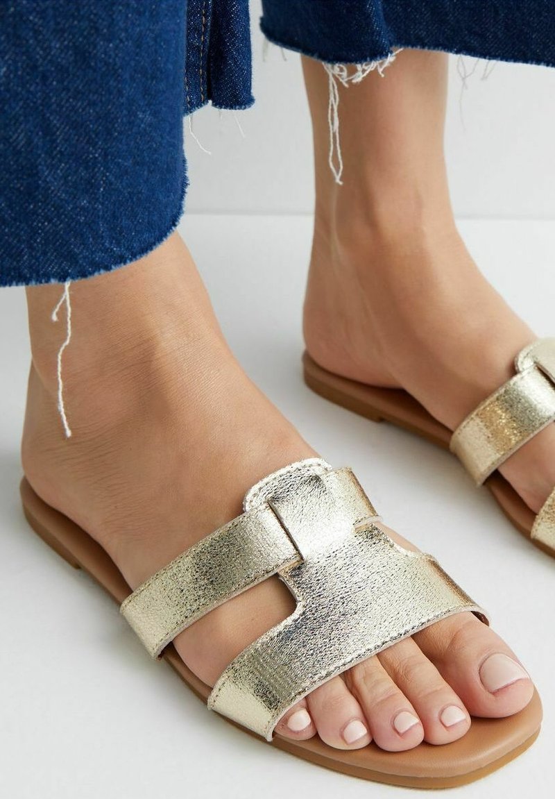 New Look Tall TALL METALLIC Slipins gold/guldfärgat Zalando.se