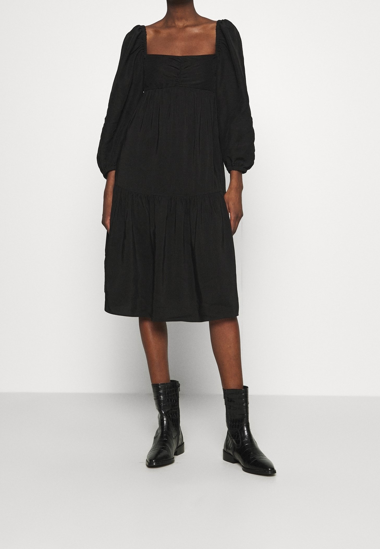 alexander wang black cut out dress The Tank Midi Dress in Butterknit