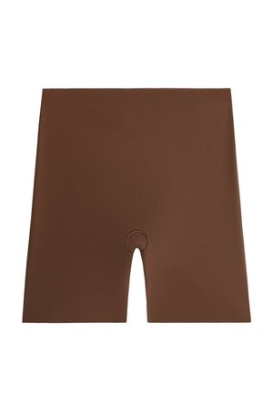 OYSHO, HIGH-WAISTED INVISIBLE LASER-CUT CYCLE SHORTS 30103129 - Stahovací prádlo - mottled light brown