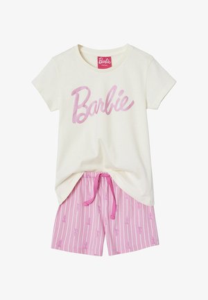 Vertbaudet, VERTBAUDET KURZER MÄDCHEN SCHLAFANZUG BARBIE MIT GLANZMOTIV SET - Pyjama set - bonbon rosa