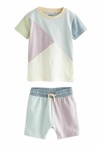 Next - SHORT SLEEVE BLOCK SET - Shorts - lilac purple blue Miniatyrbild 1