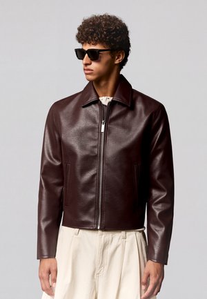 Bershka - Kurtka ze skóry ekologicznej