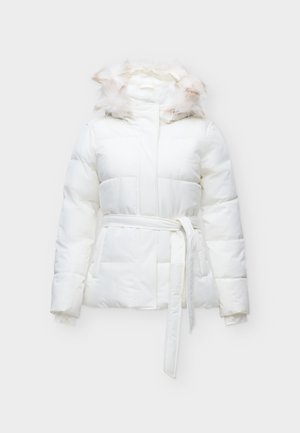 Hollister Co., FEEL GOOD LONGLINE PUFFER - Зимно яке - white