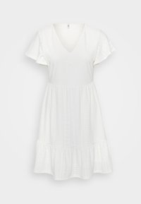 ONLSANDRA V NECK DRESS - Rochie din jerseu - cloud dancer