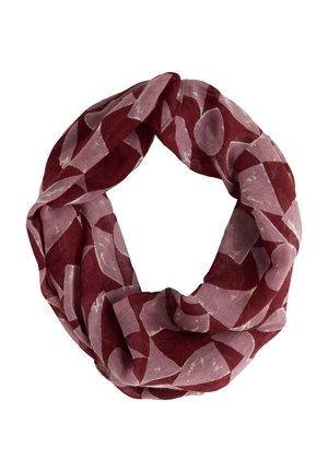 PRETTY CIRCLE - Mreža za lase - brown geo tumble burgundy