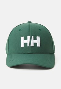 Zöld baseball sapka merev koronával, középen fehér hímzett "HH" logóval. Puha anyag és ívelt karima design.