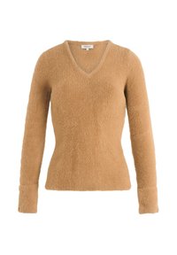 Morgan LONG-SLEEVED WITH FLUFFY - Neule - camel