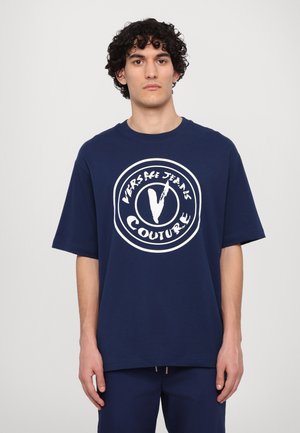 Versace Jeans Couture T-shirt imprimé - blu