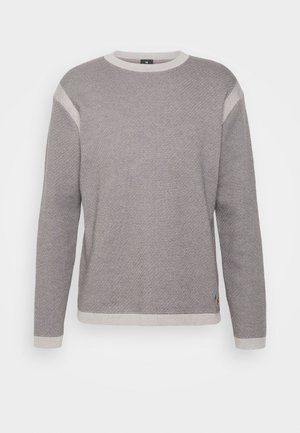 Jersey Básico De Cuello Redondo Para Hombre - Mezcla De Algodón, Corte Holgado Y Texturizado