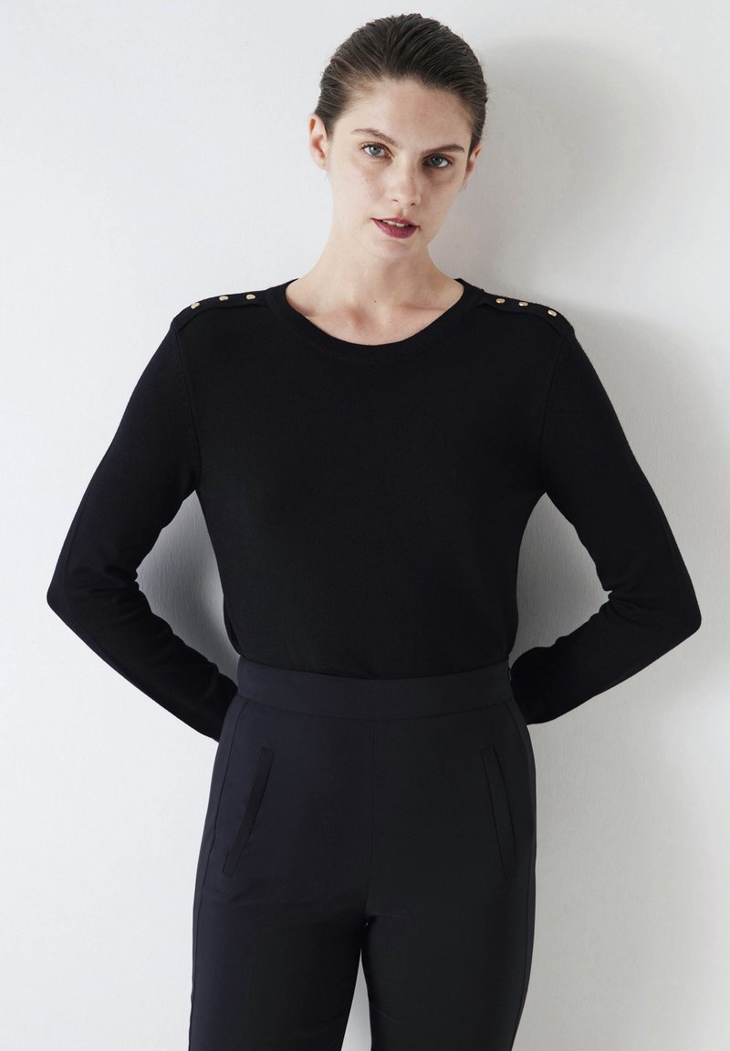 Ipekyol REGULAR FIT - Pullover - black/noir - ZALANDO.FR