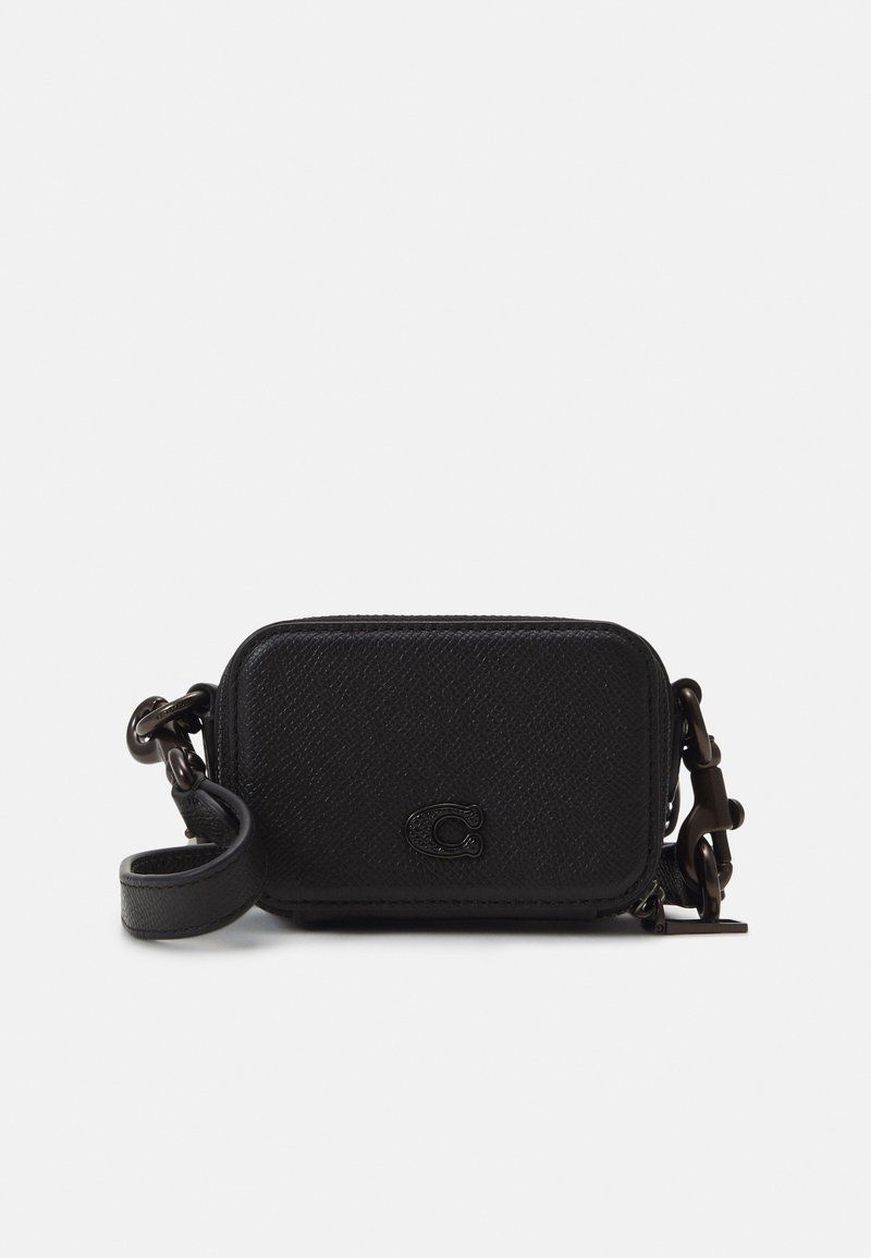 COACH CROSSBODY POUCH IN CROSSGRAIN UNISEX - Borsa a tracolla - black