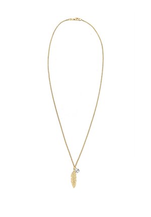 SPARKLING FEATHER CHARM - MIT KRISTALLEN VON SWAROVSKI® - Kaulakoru - gold-coloured