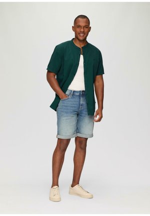 QS GARMENT DYED petrol