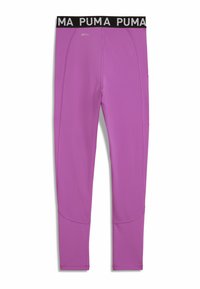PUMA leggings i en livlig lilla farve, med en sort elastisk talje med logo, glat tekstur og konturerede sømme for optimal pasform.