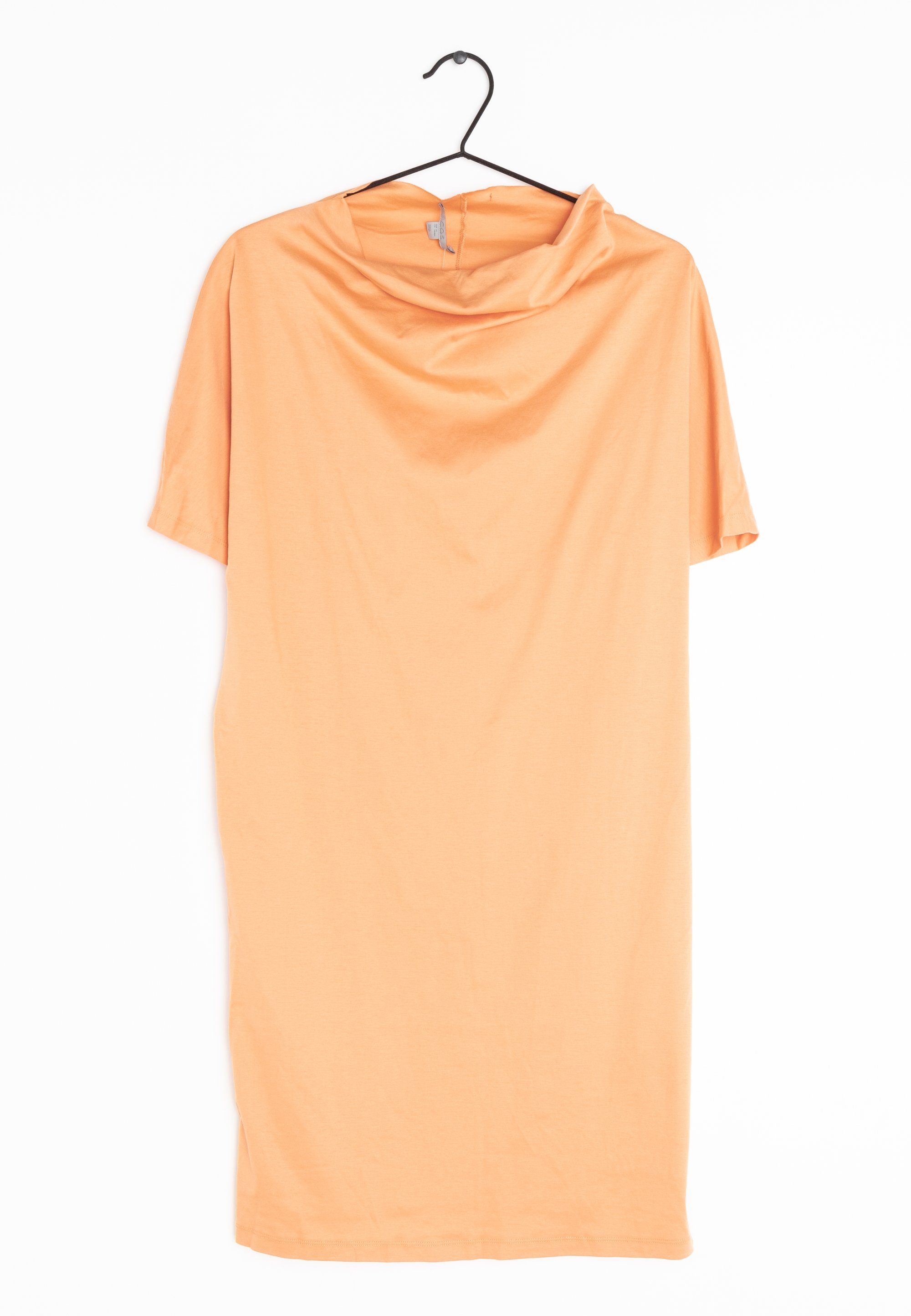 cos orange shirt dress COTTON MIDI T-SHIRT DRESS - ORANGE