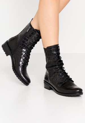 Stivaletti stringati - black