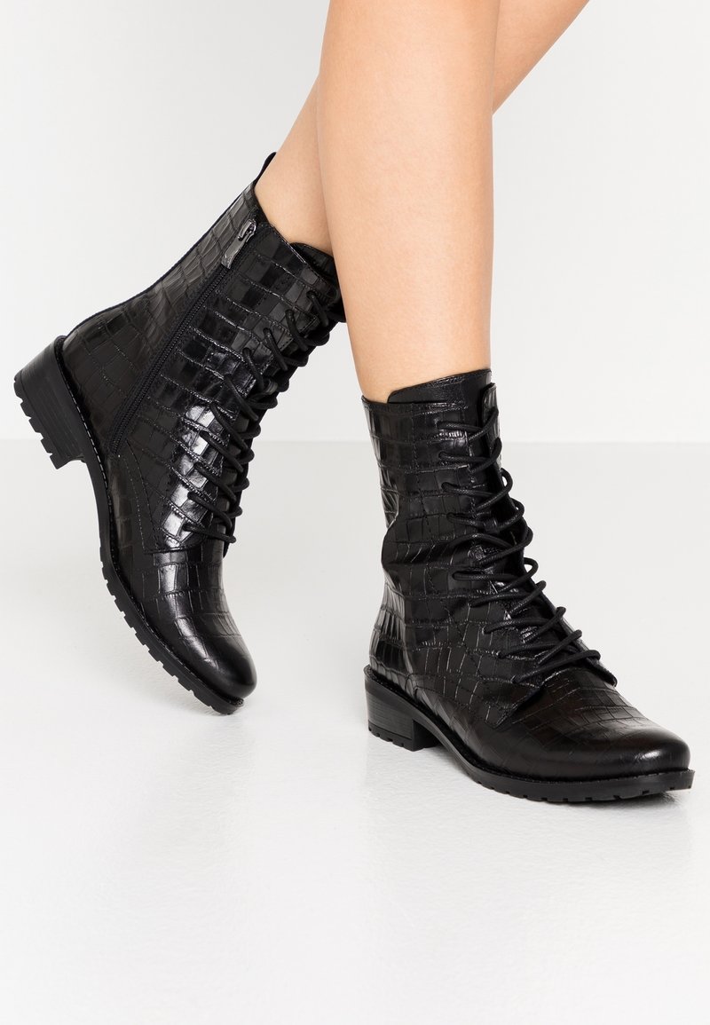 Caprice Stivaletti stringati - black